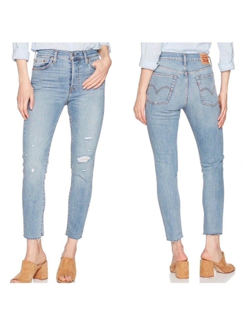 LEVI’S Light Blue High Waisted Wedgie Fit Skinny Jeans